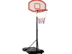 Basketballkorb Metall PE Schwarz+Weiß 75,5L x 71B x 212 250H cm*HOMCOM