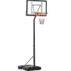 Basketballständer Stahl  Kunststoff  HDPE Schwarz 90L x 60B x 260-310H cm*HOMCOM New