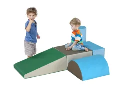 Bausteinset  Kunstleder Schaumstoff Mehrfarbig 40,6L x 40,6B x 20,3H cm*HOMCOM New