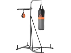 Boxsackständer Stahlrohr PVC MDF Schwarz 115B x 157T x 221H cm*HOMCOM Sale