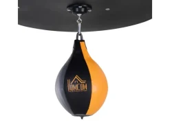 Boxsackständer Stahlrohr PVC MDF Schwarz 115B x 157T x 221H cm*HOMCOM Sale