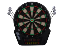 HOMCOM Fitnessgeräte|Elektronische Dartscheibe ABS PP Schwarz 44L x 51,5B x 3,2H cm