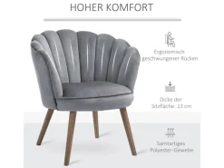 Esszimmerstuhl mit Weichem Sitzkissen 66 x 66 x 78,5 cm*HOMCOM Outlet