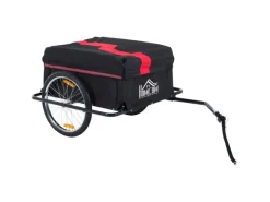 Fahrradanhänger Belastbarkeit max 40 kg Stahl Oxford 140x88x60cm*HOMCOM