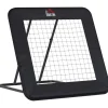 HOMCOM Fitnessgeräte|Fußball Rebounder Metall PE Polyester Schwarz 128L x 118B x 120H cm