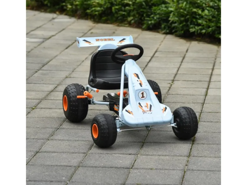 Go Kart Kinderfahrzeug mit Pedal Bremsen*HOMCOM Discount