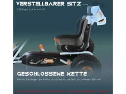 Go Kart Kinderfahrzeug mit Pedal Bremsen*HOMCOM Discount