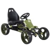 HOMCOM Quads|Outdoor-Spielzeug|Go Kart Tretauto mit Handbremse Verstellbarem Sitz