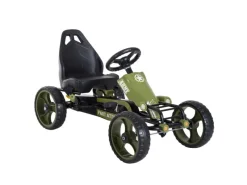 HOMCOM Quads|Outdoor-Spielzeug|Go Kart Tretauto mit Handbremse Verstellbarem Sitz