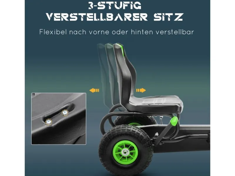 Gokart Kinderfahrzeug mit Pedalen*HOMCOM