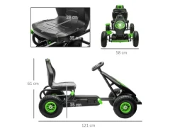 Gokart Kinderfahrzeug mit Pedalen*HOMCOM