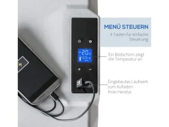 HOMCOM Kühlboxen|Kühlbox Aluminum Kunststoff Grau 58,6L x 37,8B x 54,5H cm