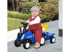 Kinder Rutschauto NEW HOLLAND Laufhilfe mit Hupe 91 x 29 x 44 cm*HOMCOM Clearance