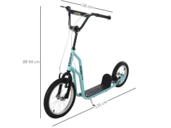 Kinderroller Kickboard mit Luftreifen ab 5 Jahren*HOMCOM Clearance