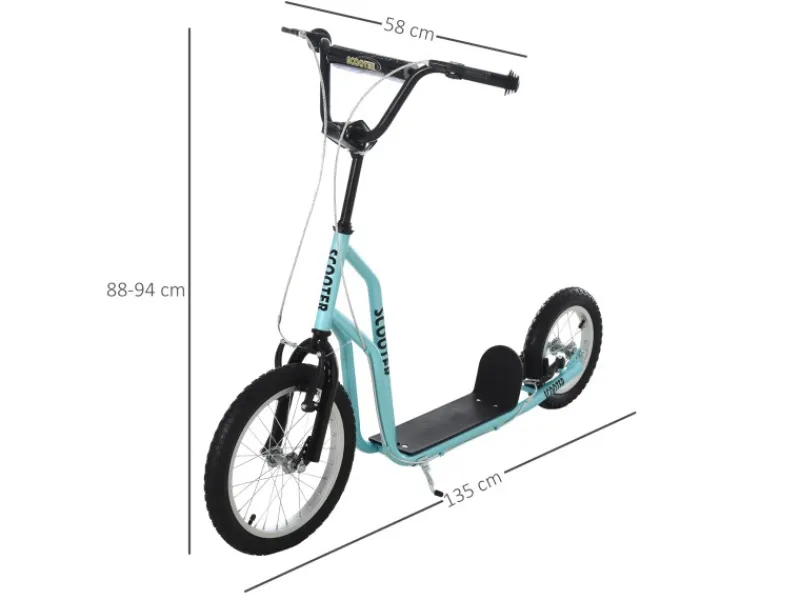 Kinderroller Kickboard mit Luftreifen ab 5 Jahren*HOMCOM Clearance