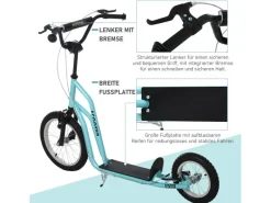 Kinderroller Kickboard mit Luftreifen ab 5 Jahren*HOMCOM Clearance