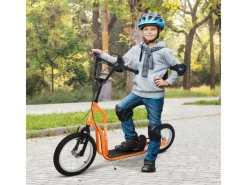 HOMCOM Quads|Motorroller|Kinderroller Kickboard mit Luftreifen