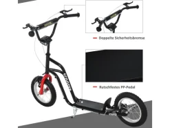 HOMCOM Quads|Motorroller|Kinderroller Lenker Verstellbar mit Luftreifen