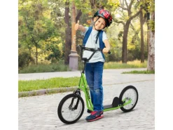 HOMCOM Quads|Motorroller|Kinderroller mit Luftreifen Handbremse