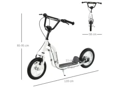 HOMCOM Outdoor-Spielzeug|Quads|Kinderroller mit Luftreifen Scooter