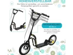 HOMCOM Quads|Motorroller|Kinderroller mit Luftreifen