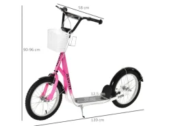 Kinderroller Tretroller mit Bremse Höhenverstellbar*HOMCOM Best