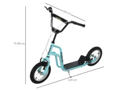 Kinderroller Verstellbar mit Luftreifen*HOMCOM Outlet