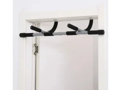 Klimmzugstange Multifunktions-Türreck Stahl PE Schwarz Grau 92x40x17 cm*HOMCOM Clearance