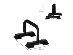 Liegestützgriffe 2er Set Rutschfest Griffe Push Up Bars Parallettes Stahl*HOMCOM Outlet