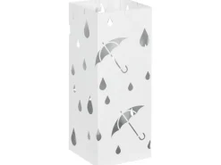 Regenschirmständer Schirmständer mit 4 Haken Wasserauffangschale*HOMCOM Best