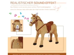 Reitpferd Spielpferd für Kinder Stehpferd mit Sound*HOMCOM
