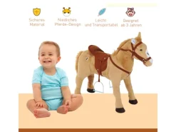 Reitpferd Spielpferd für Kinder Stehpferd mit Sound*HOMCOM