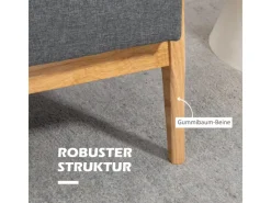 HOMCOM Sitzkissen|3-Sitzer Sofa Couch für Wohnzimmer Schlafzimmer Dunkelgrau