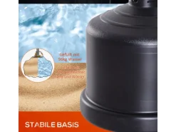 HOMCOM Fitnessgeräte|Standboxsack Kunstleder Kunststoff SchwarzRot 58L x 58B x 158-186H cm