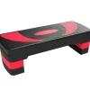 Steppbrett Höhenverstellbar Kunststoff Schwarz Rot 80L x 31B x 20H cm*HOMCOM Sale