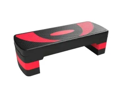 Steppbrett Höhenverstellbar Kunststoff Schwarz Rot 80L x 31B x 20H cm*HOMCOM Sale