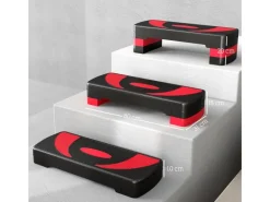 Steppbrett Höhenverstellbar Kunststoff Schwarz Rot 80L x 31B x 20H cm*HOMCOM Sale