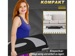 Steppbrett Kunststoff Schwarz+Grau 80L x 31B x 20H cm*HOMCOM Sale