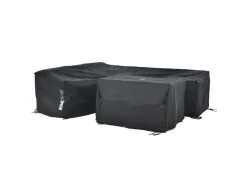 Gartenmöbel-Set Bahia 6-tlg. Polyrattan Grau inkl. Abdeckung*Home Deluxe Clearance