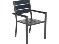 Gartenstuhl Madera Aluminium Hellgrau 8er-Set*Home Deluxe New