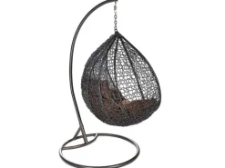 Hängesessel Cielo Polyrattan Grau*Home Deluxe Online