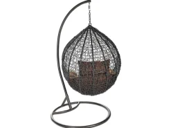 Hängesessel Cielo Polyrattan Grau*Home Deluxe Online