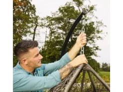 Hängesessel Cielo Polyrattan Grau*Home Deluxe Online