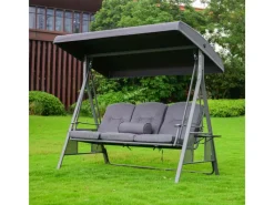 Hollywoodschaukel Descanso Grau*Home Deluxe