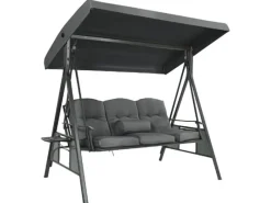 Hollywoodschaukel Descanso Grau*Home Deluxe