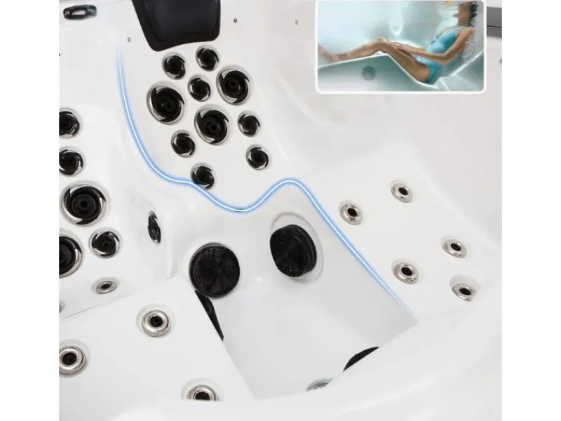 Home Deluxe Outdoor Whirlpools|Outdoor Whirlpool Beach Plus für 2 Personen 210 x 155 x 83 cm