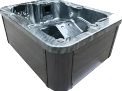 Home Deluxe Outdoor Whirlpools|Outdoor Whirlpool Black Marble Pure 210 x 160 x 85 cm Schwarz
