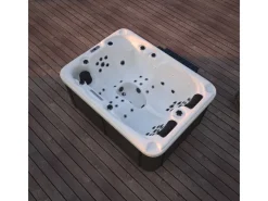 Home Deluxe Outdoor Whirlpools|Outdoor Whirlpool Beach Pure 210 x 155 x 83 cm Dunkelgrau-Weiß