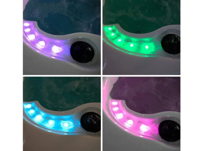 Home Deluxe Outdoor Whirlpools|Outdoor Whirlpool Beach Pure 210 x 155 x 83 cm Dunkelgrau-Weiß