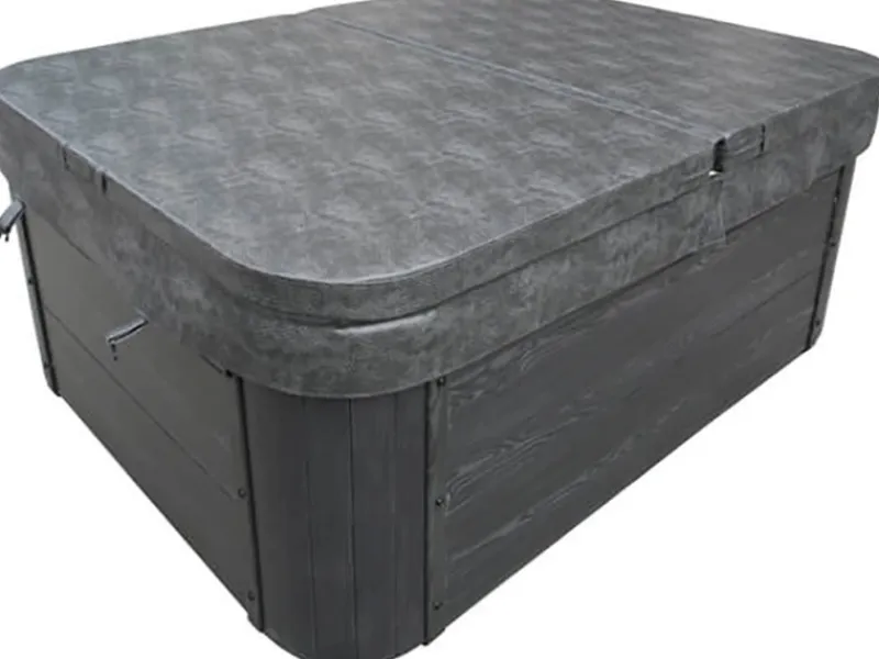 Home Deluxe Outdoor Whirlpools|Outdoor Whirlpool White Marble Plus Inkl. Treppe und Thermoabdeckung